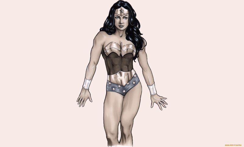 Wonder Woman Character — Brown, Confident
