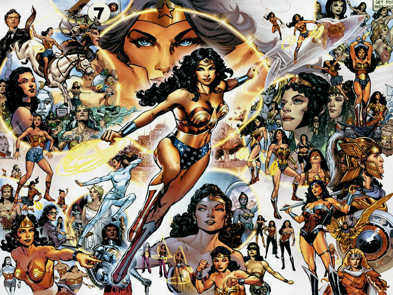 Wonder Woman Character Collage