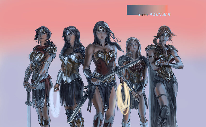 Wonder Woman character designs