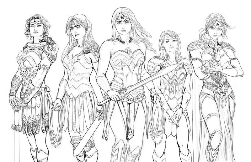 Wonder Woman character designs