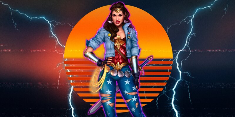 Wonder Woman Character — Orange, Dramatic