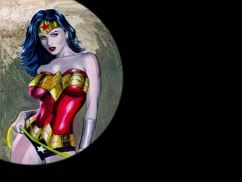 Wonder Woman Character — Red, Confident