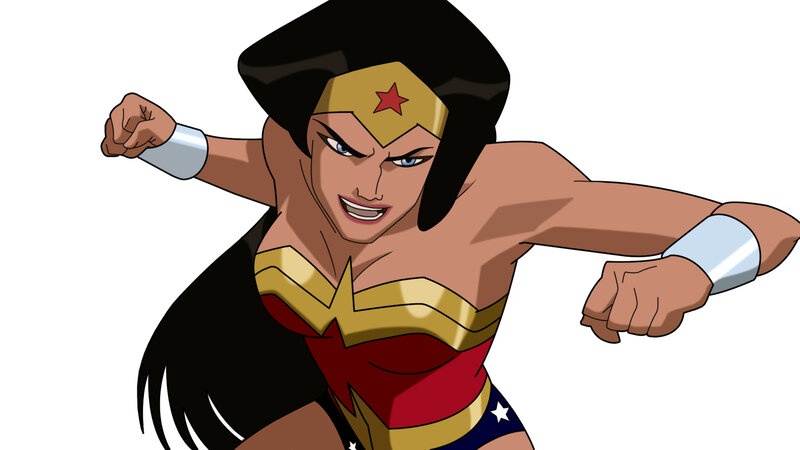Wonder Woman Character — Red, Determined, Anime
