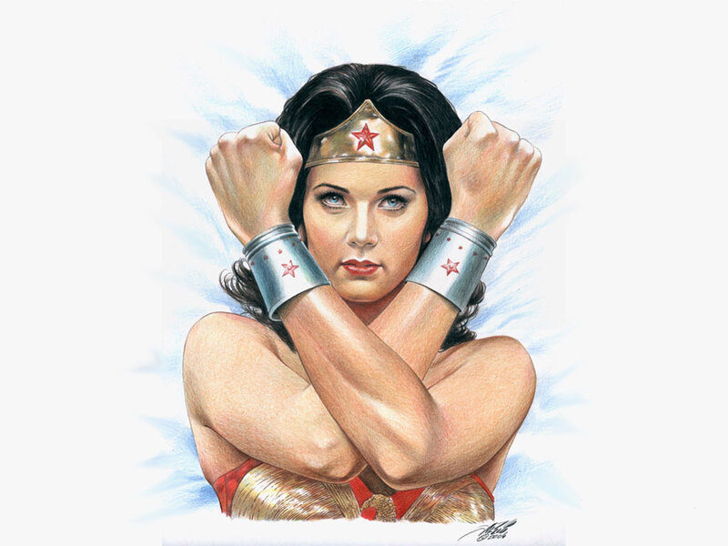 Wonder Woman Character — Red, Determined