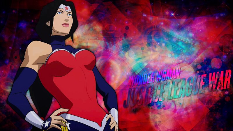 Wonder Woman Character — Red, Dramatic, Anime