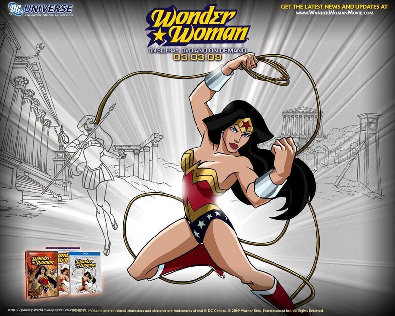 Wonder Woman Character — Red, Dramatic, Digital Art