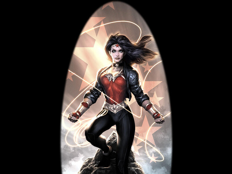 Wonder Woman Character — Red, Dramatic