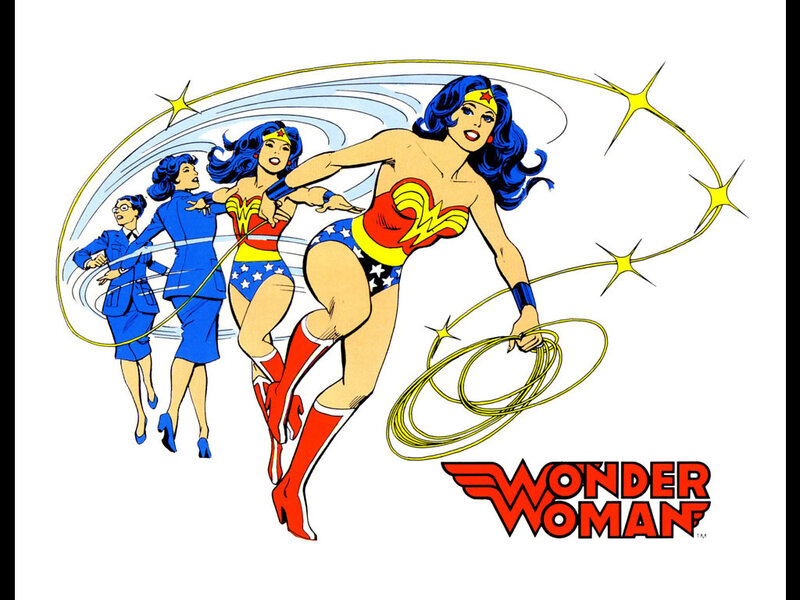 Wonder Woman Character — Red, Dynamic