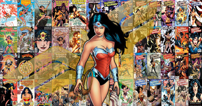 Wonder Woman Character — Red, Heroic, Comic, Comic Book Covers