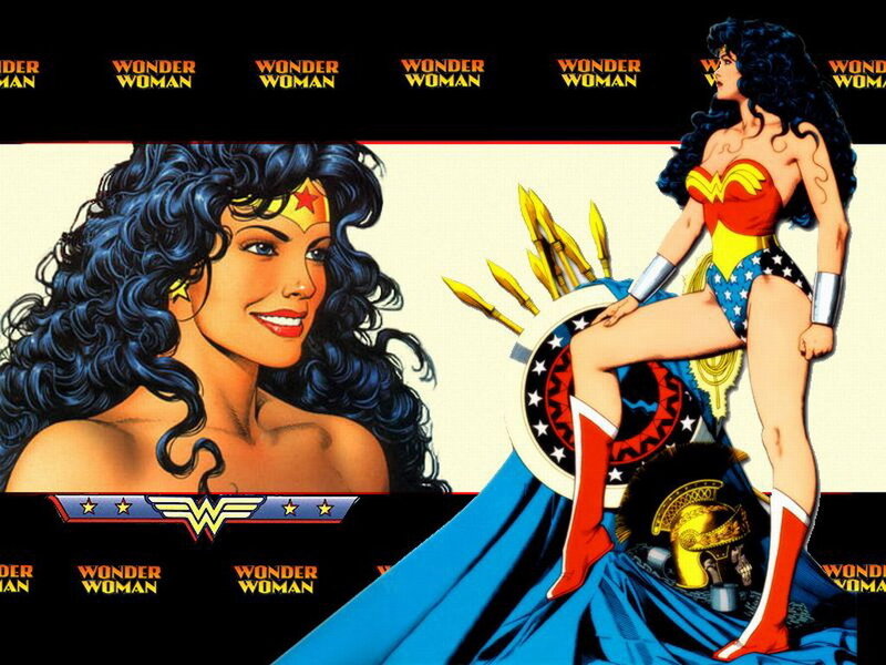 Wonder Woman Character — Red, Heroic, Comic, Shield, Helmet
