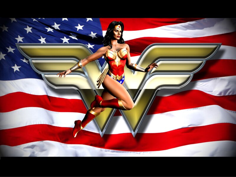 Wonder Woman Character — Red, Patriotic