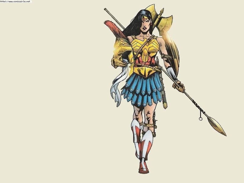 Wonder Woman Character — Yellow, Heroic