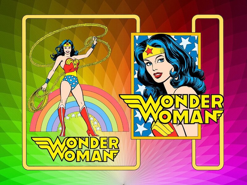 Wonder Woman Character — Yellow, Vibrant