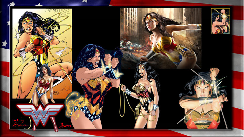Wonder Woman collage artwork