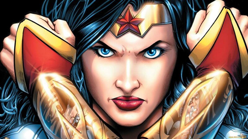 Wonder Woman Face — Blue