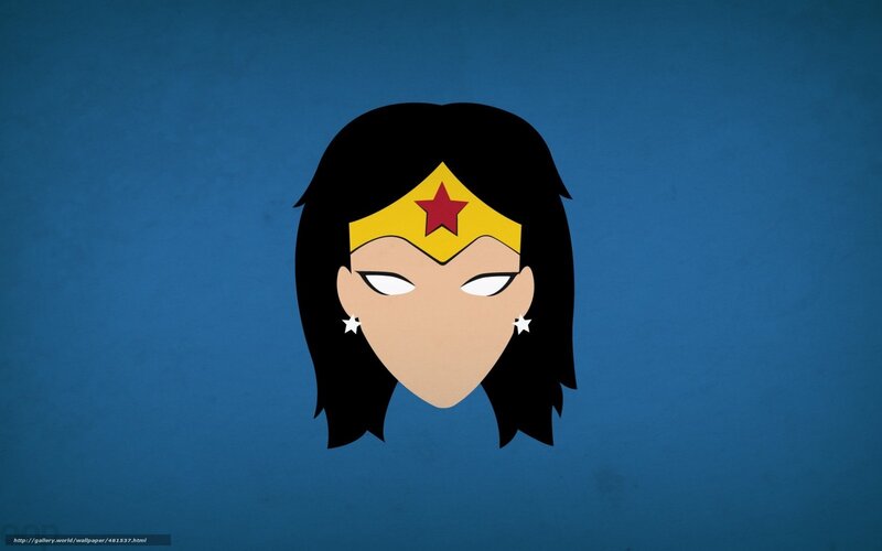 Wonder Woman face illustration