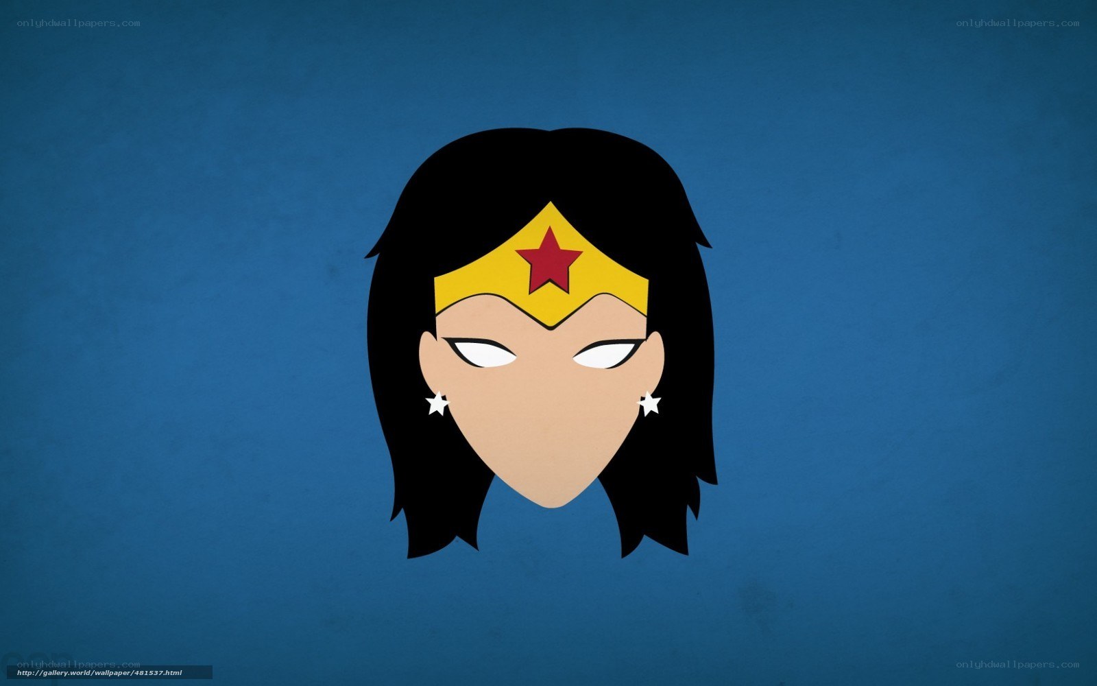 Wonder Woman face illustration