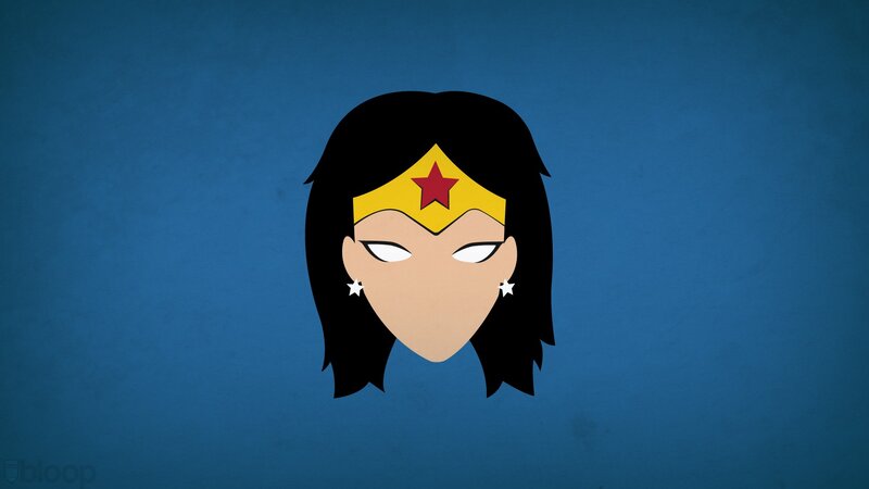 Wonder Woman head illustration