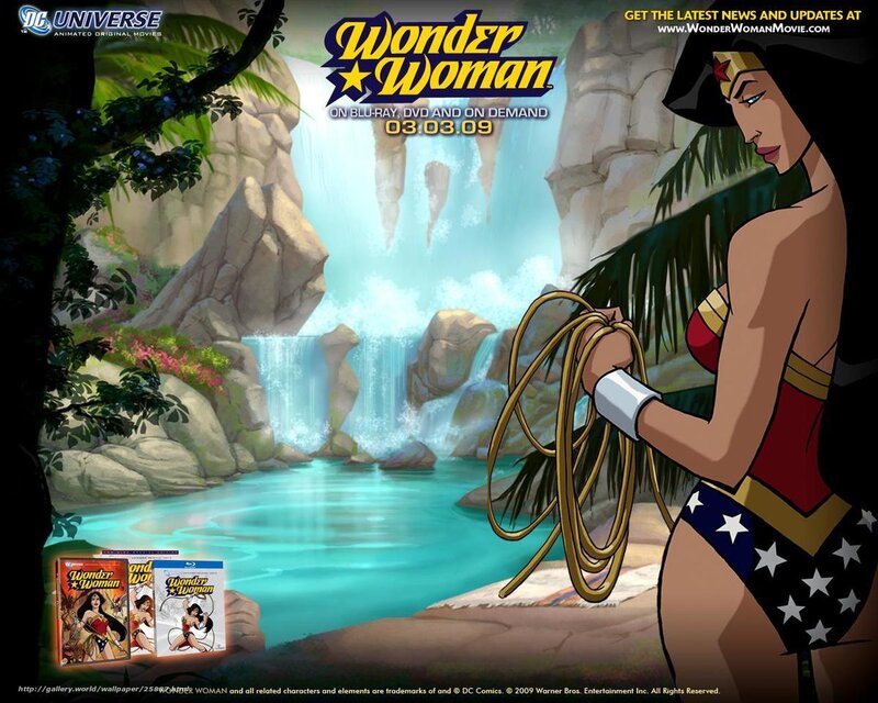 Wonder Woman Holding Lasso — Blue