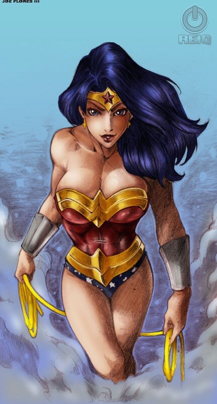 Wonder Woman in action