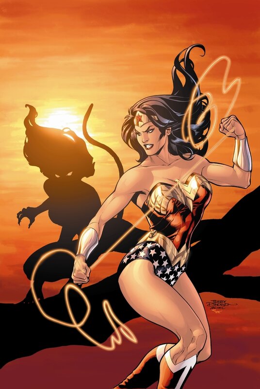 Wonder Woman in action