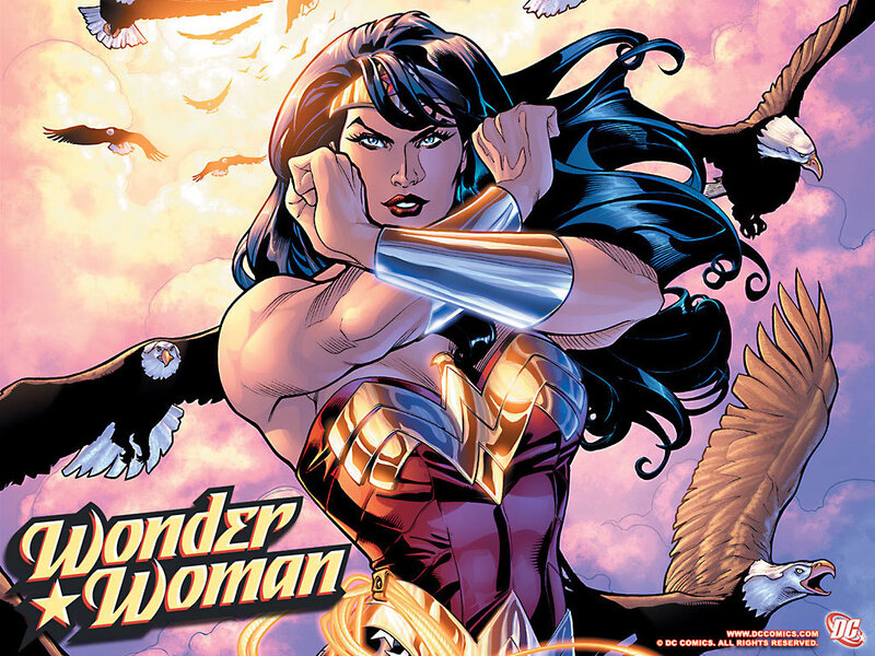 Wonder Woman in action