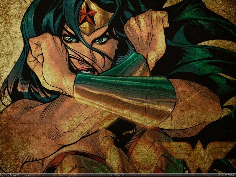 Wonder Woman in action