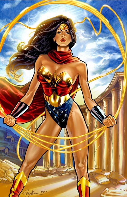 Wonder Woman in action