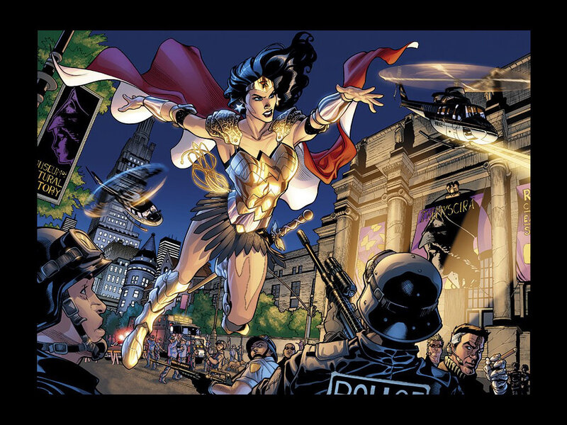 Wonder Woman in Action — Blue