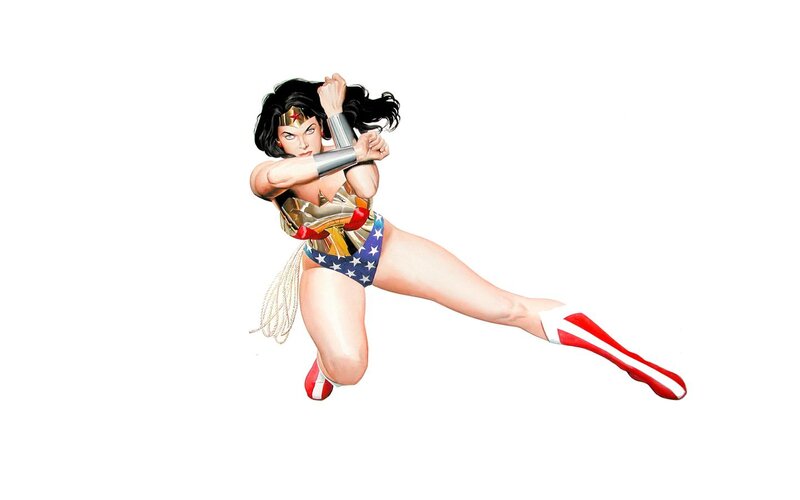 Wonder Woman in Action — Red, Dynamic