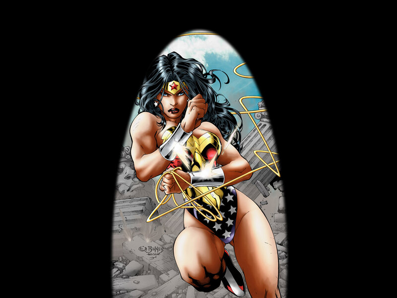 Wonder Woman in Action — Red