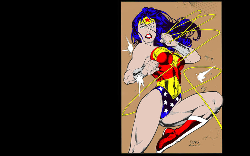Wonder Woman in action