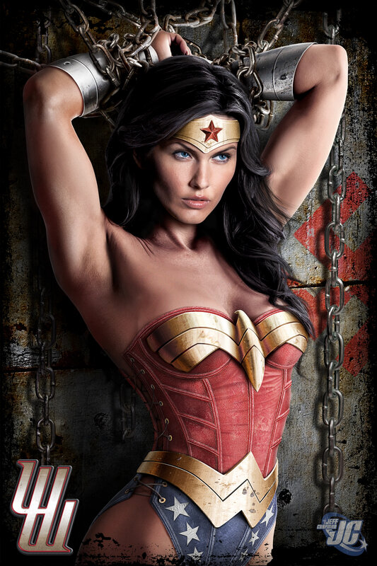 Wonder Woman in chains