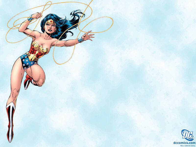 Wonder Woman in flight