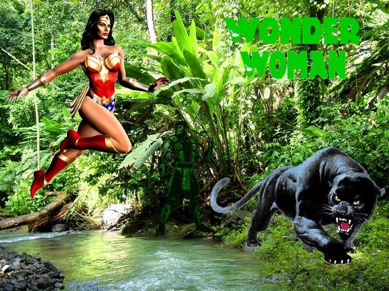 Wonder Woman in Jungle — Green