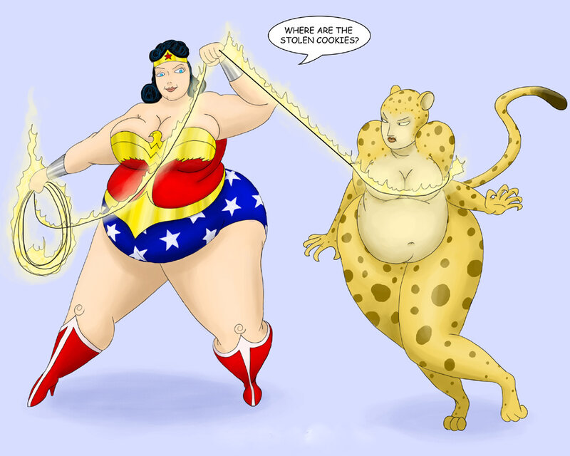 Wonder Woman interrogates a villain