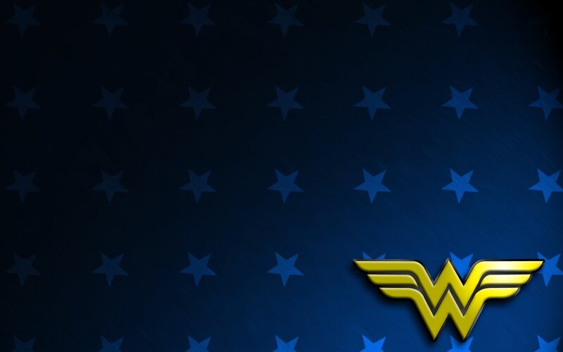 Wonder Woman logo on stars