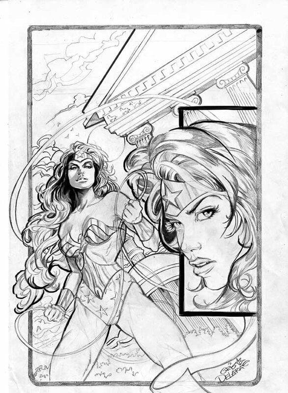 Wonder Woman pencil sketch