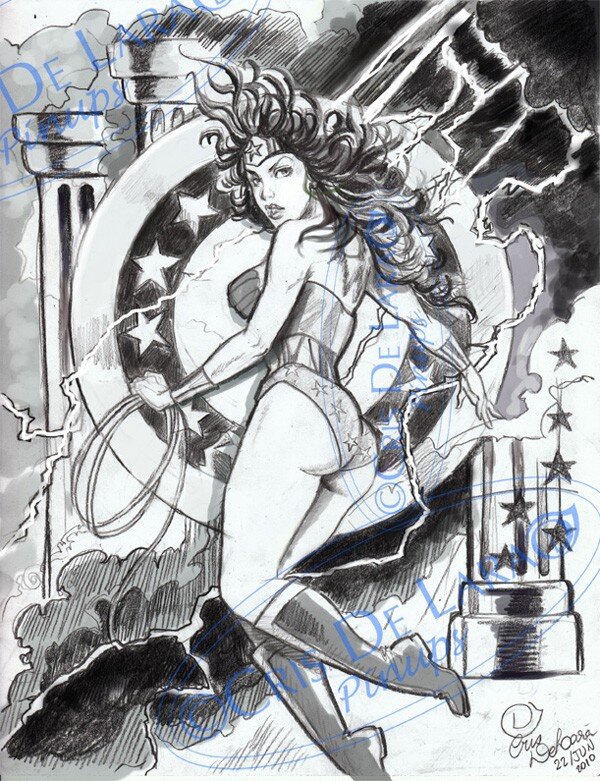 Wonder Woman sketch art