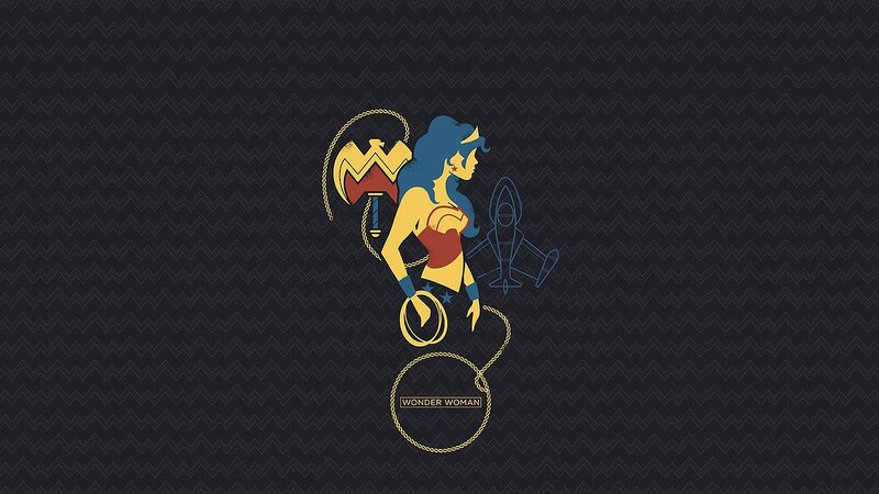 Wonder Woman stylized illustration