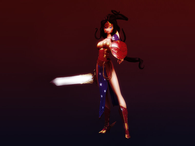 Wonder Woman warrior figure