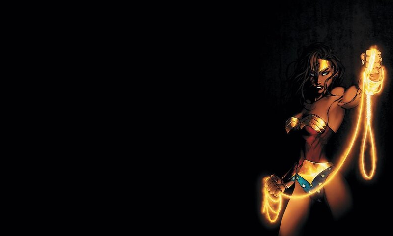 Wonder Woman with glowing lasso