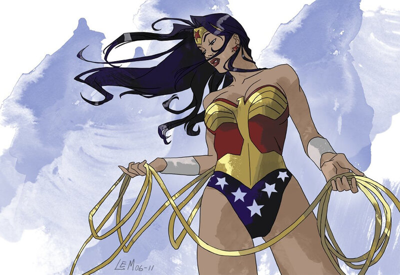 Wonder Woman with lasso