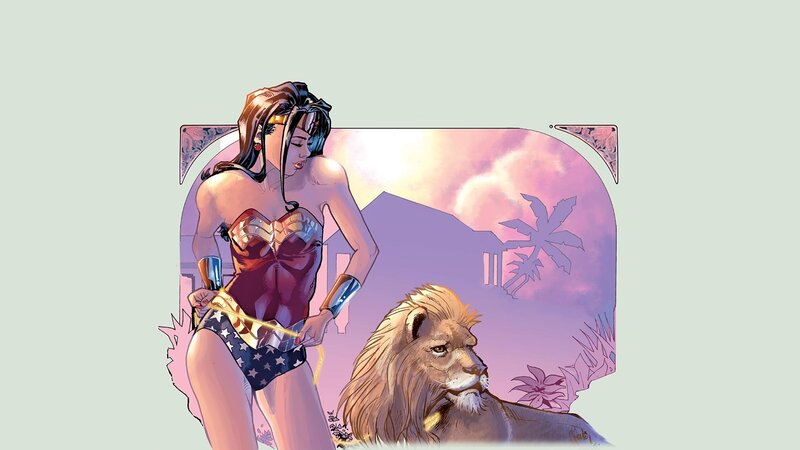 Wonder Woman with Lion