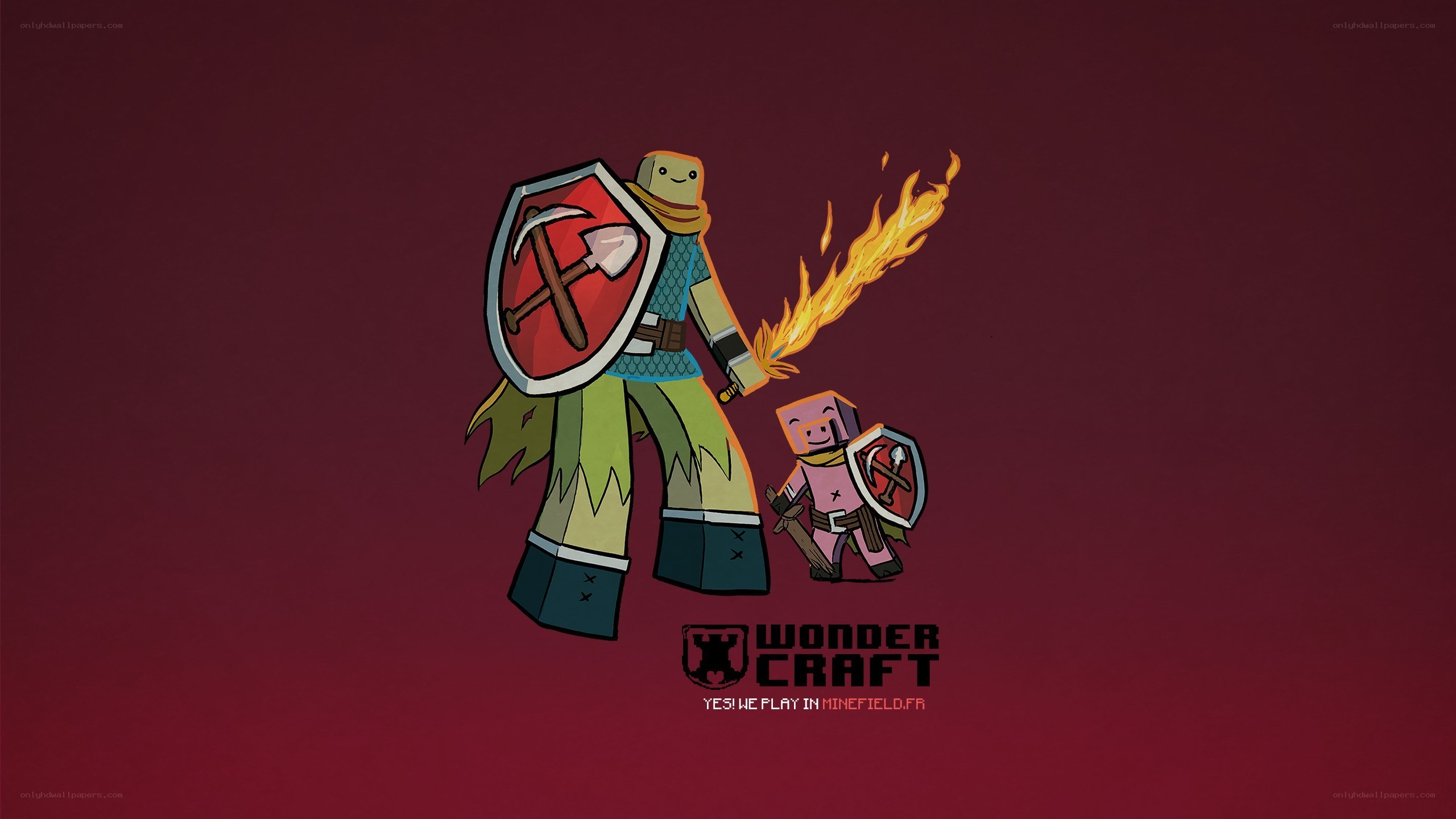 Wondercraft characters illustration