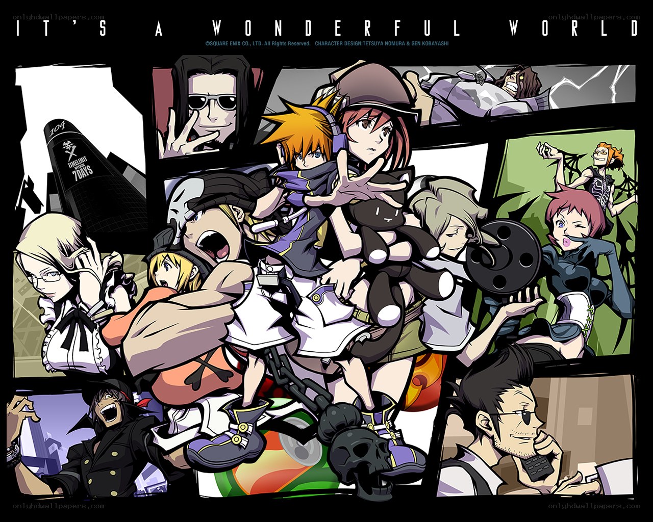 Wonderful World character collage