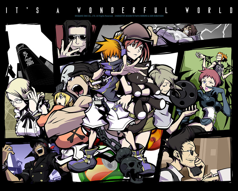 Wonderful World characters collage