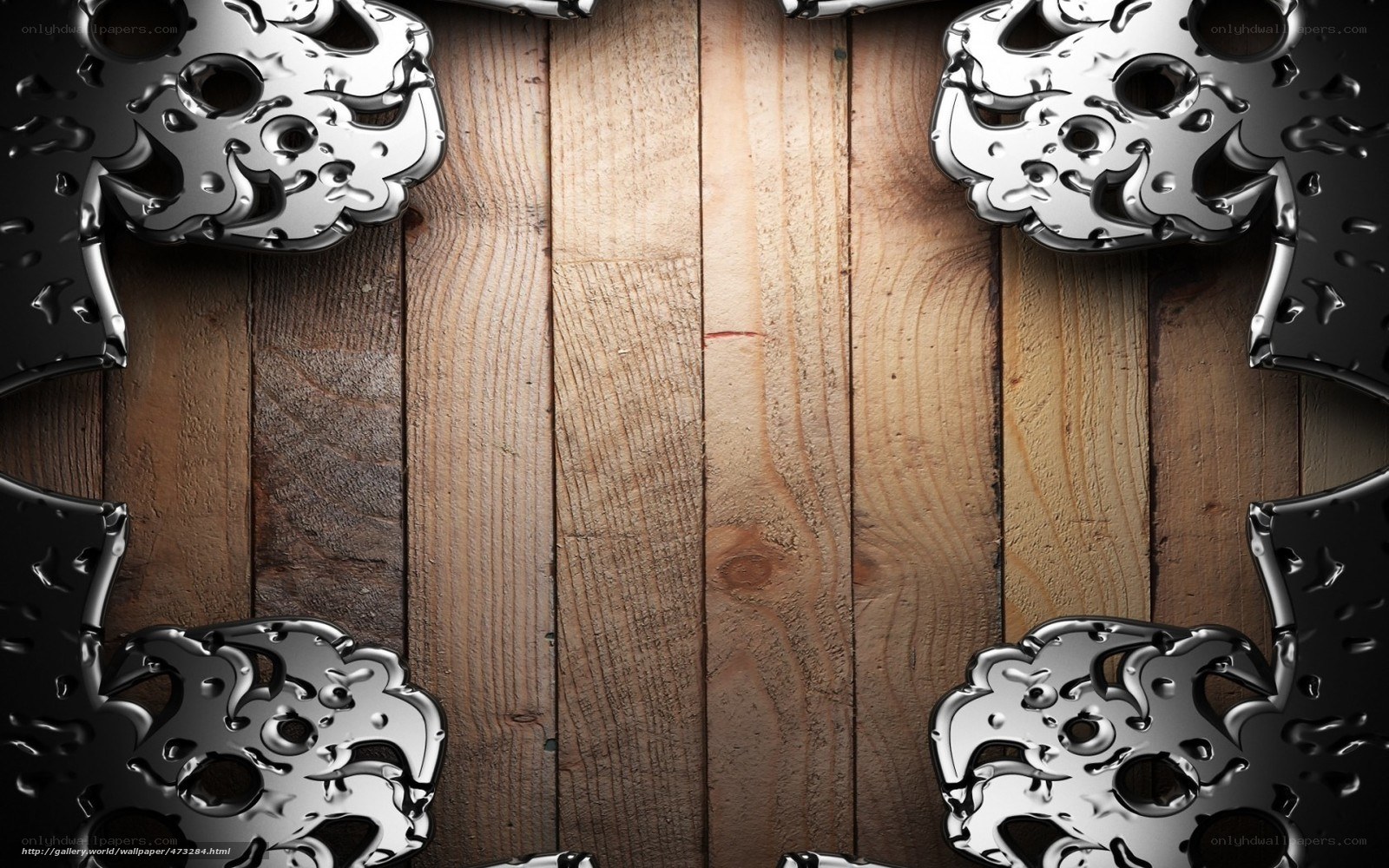 wood and metal frame
