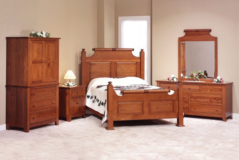 wood bedroom furniture set
