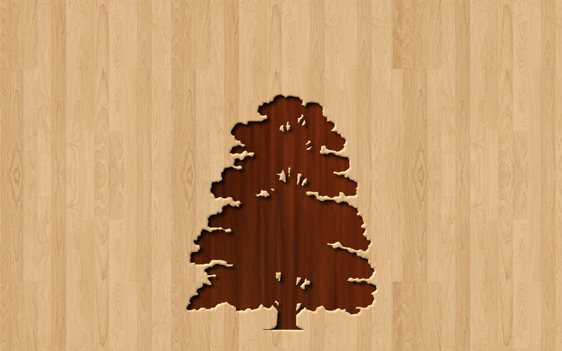 wood carving of a tree